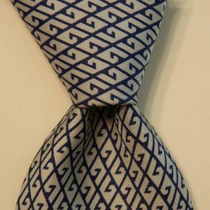 GUCCI Silk Necktie ITALY Luxury LOGO "G's" RARE